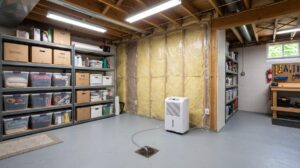 Summer Basement Mold Prevention: A Complete Guide for DMV Homeowners | DMV Mold | dehumidifier running in clean suburban DC